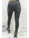 QUEEN HEARTS JEANS - GREY - PERFECT RIPPED SKINNY - 731