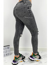 QUEEN HEARTS JEANS - GREY - PERFECT RIPPED SKINNY - 731