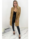 CAMEL - 'ELINE' - CLASSY COAT TUSSEN MANTEL JAS