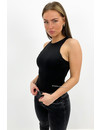 BLACK - 'NOVA HALTER' - SEAMLESS BASIC BODYSUIT