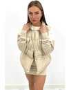 BEIGE - 'AMILA' - LIGHT WEIGHT CARGO PUFFER BODYWARMER