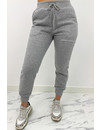 GREY - 'MAYA SET' - TWO PIECE JOGGER SET WITH BLOUSE DETAIL