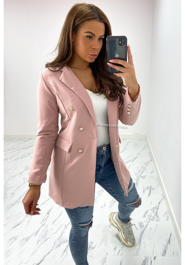 PINK - 'KIMMY' - PERFECT BUTTON BLAZER