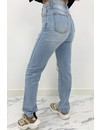 REDIAL - WHITEWASH BLUE - HIGH WAIST BOYFRIEND JEANS - 1355