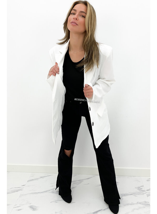QUEEN HEART JEANS - BLACK - SUPER STRETCH HIGH WAIST SPLIT JEANS - 068