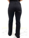 QUEEN HEART JEANS - BLACK - SUPER STRETCH HIGH WAIST SPLIT JEANS - 068