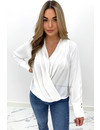 WHITE - 'ASHLEY' - PREMIUM QUALITY PLOOI BLOUSE