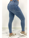 REDIAL - LIGHT BLUE - PERFECT BASIC HIGH WAIST SKINNY JEANS - 5913