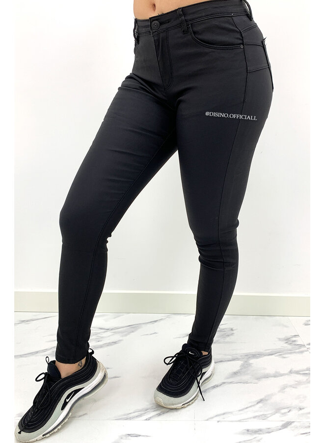 VS MISS - COATED BLACK - COATED SKINNY PUSH UP JEANS - 517
