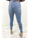 QUEEN HEARTS JEANS - LIGHT BLUE - PERFECT SUPER HIGH WAIST - 877