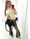 LEOPARD - 'JAINY VELVET' - VELVET LEOPARD FLARED PANTS