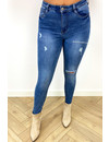 QUEEN HEARTS JEANS - BLUE - PERFECT SKINNY HIGH WAIST - 827