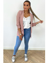 BLUSH - 'LINA SHORT' - PERFECT RUCHED SLEEVE BLAZER