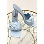 LIGHT BLUE - 'MILA' - BRAIDED HEELS