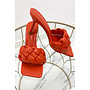ORANGE - 'MILA' - BRAIDED HEELS