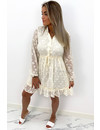 CREME - 'JAMILLA' - INSPIRED RUFFLE DRESS