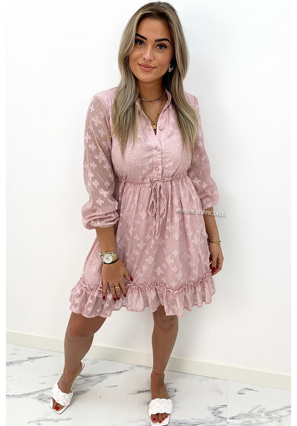 PINK - 'JAMILLA' - INSPIRED RUFFLE DRESS