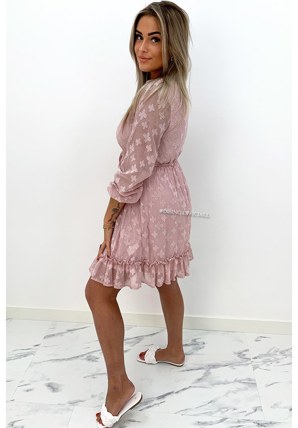 PINK - 'JAMILLA' - INSPIRED RUFFLE DRESS