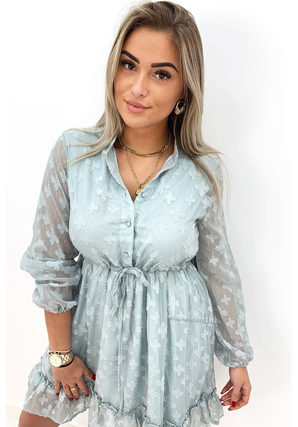 MINT GREEN - 'JAMILLA' - INSPIRED RUFFLE DRESS