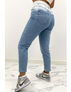 EVERYDAY JEANS - LIGHT BLUE - DIP DYE HIGH WAIST MUM JEANS - 016