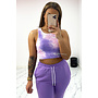 LILA - 'AXEL CROP TOP' - RIBBED TIE DYE CROP TOP