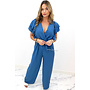 BLUE - 'LYSANNE' - RUFFLE JUMPSUIT