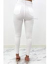 QUEEN HEARTS JEANS - WHITE - PERFECT SUPER HIGH WAIST - 9171