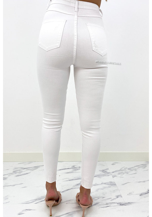 QUEEN HEARTS JEANS - WHITE - PERFECT SUPER HIGH WAIST - 9171