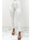 QUEEN HEARTS JEANS - WHITE - PERFECT SUPER HIGH WAIST - 9171