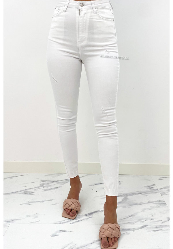 QUEEN HEARTS JEANS - WHITE - PERFECT SUPER HIGH WAIST - 9171