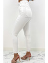 QUEEN HEARTS JEANS - WHITE - PERFECT SUPER HIGH WAIST - 9171