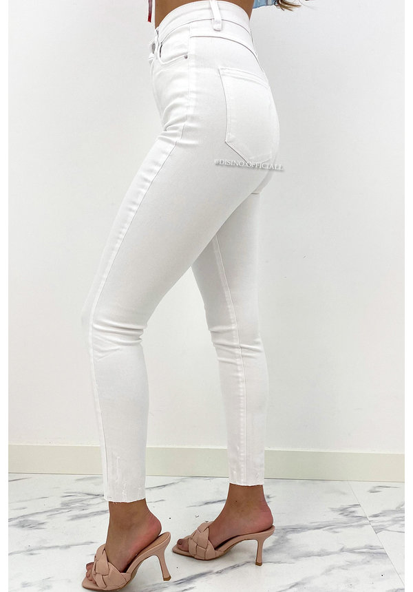 QUEEN HEARTS JEANS - WHITE - PERFECT SUPER HIGH WAIST - 9171