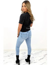 QUEEN HEARTS JEANS - LIGHT BLUE - PERFECT HIGH WAIST JEANS - 907