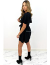 BLACK - 'IRIS' - RUFFLE PLAYSUIT