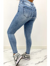 REDIAL - WASHED BLUE - PERFECT BASIC HIGH WAIST SKINNY JEANS - 5907