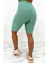 MINT GREEN - 'WAFFLE BIKER' - PREMIUM QUALITY EXTRA BOOTY BIKER SHORT