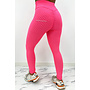 NEON PINK - 'WAFFLE LEGGING' - PREMIUM QUALITY EXTRA BOOTY SPORTS LEGGING