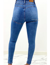 QUEEN HEARTS JEANS - BLUE - PERFECT PUSH UP JEANS - 840