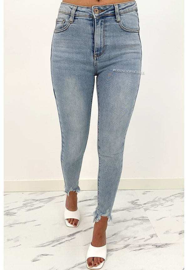 LAULIA - LIGHT BLUE - HIGH WAIST SKINNY JEANS - 277