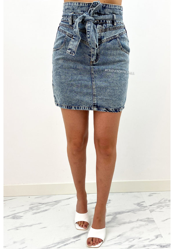 BLUE - 'KYE SKIRT' - PREMIUM QUALITY DENIM SKIRT