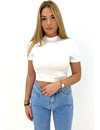 WHITE - 'NAOMI' - OPEN BACK CROP TOP