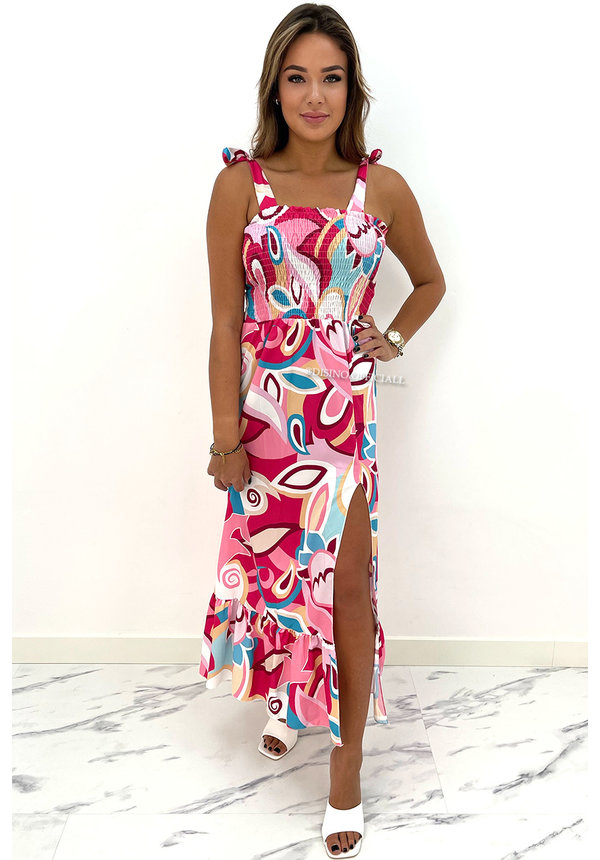 PINK - 'VALENCIA' - INSPIRED MAXI DRESS