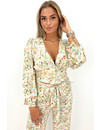 CREME - 'LIEKE' - FLORAL TWO PIECE FLARE SET