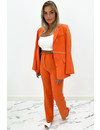 ORANGE - 'LIYA BLAZER' - PREMIUM QUALITY OVERSIZED BLAZER