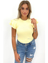 YELLOW - 'MIYA' - PREMIUM QUALITY RUFFLE TOP