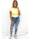 YELLOW - 'MIYA' - PREMIUM QUALITY RUFFLE TOP