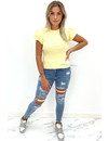 YELLOW - 'MIYA' - PREMIUM QUALITY RUFFLE TOP