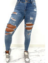 LAULIA - BLUE - HIGH WAIST RIPPED SKINNY JEANS - 258