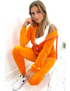 ORANGE - 'PARIS' - VELVET COMFY JOGGER SET