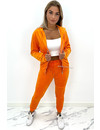 ORANGE - 'PARIS' - VELVET COMFY JOGGER SET